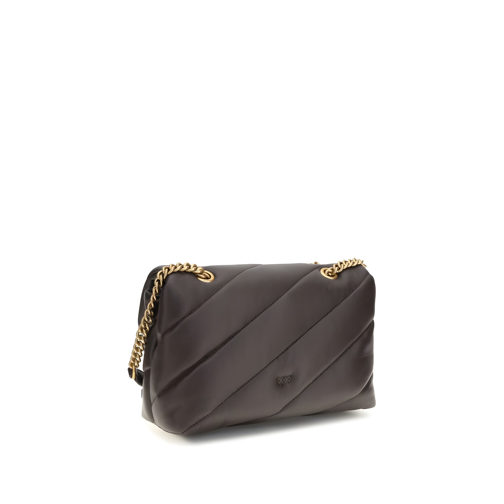 PINKO Brown Leather Shoulder Bag