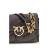 PINKO Brown Leather Shoulder Bag
