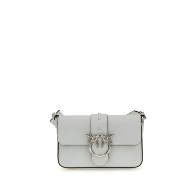 PINKO Gray Mini Love Shoulder Bag