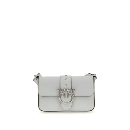 PINKO Gray Mini Love Shoulder Bag