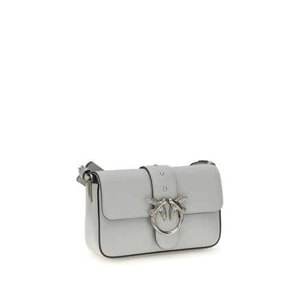 PINKO Gray Mini Love Shoulder Bag