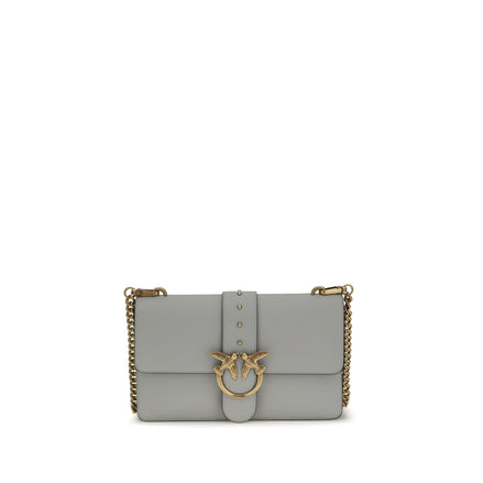 PINKO Gray Simply Love One Shoulder Bag