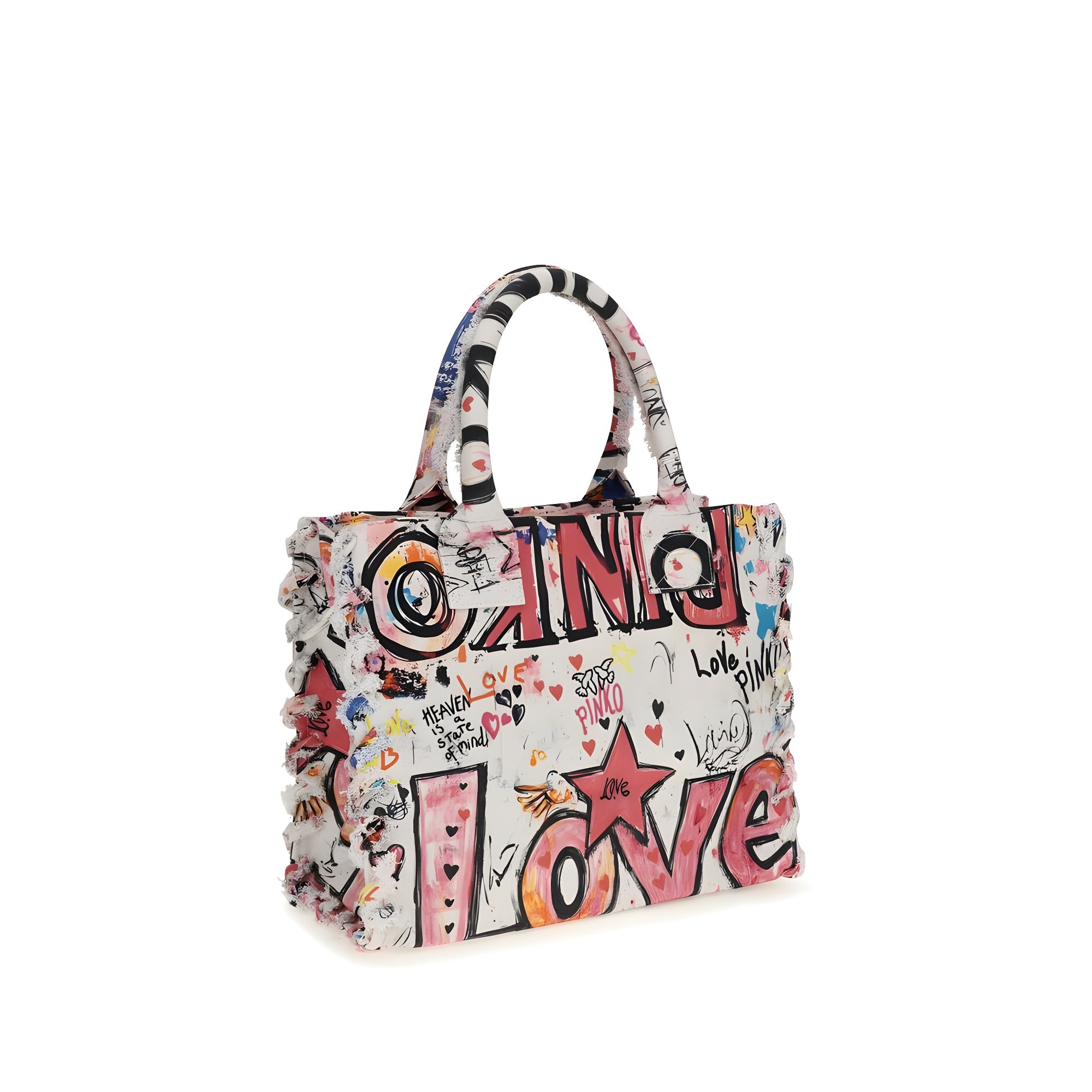 PINKO Multicolor Cotton Shoulder Bag