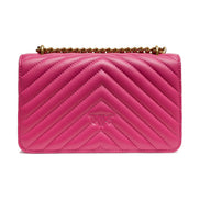 PINKO Pink Love One Mini Chevron Shoulder Bag