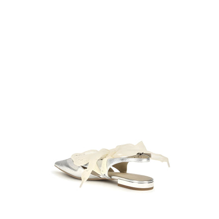 PINKO Silver Gianira Ballet Flats