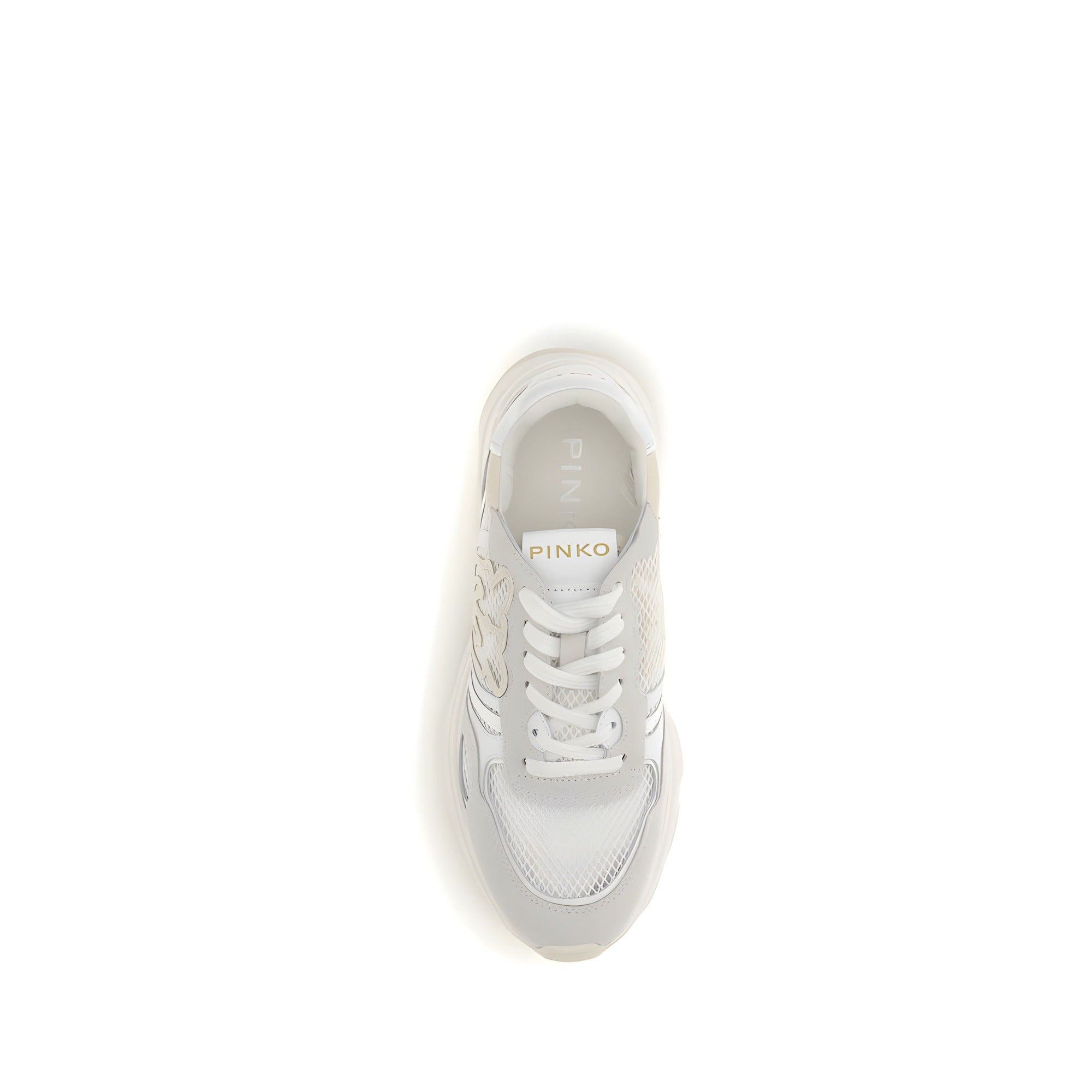 PINKO White Zoe Athletic Sneakers