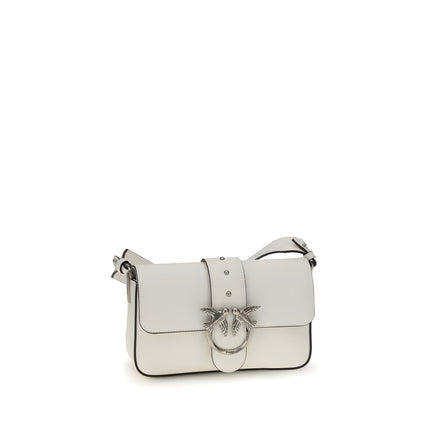 PINKO White Mini Love Shoulder Bag