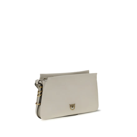 PINKO White One Two Three Mini Shoulder Bag