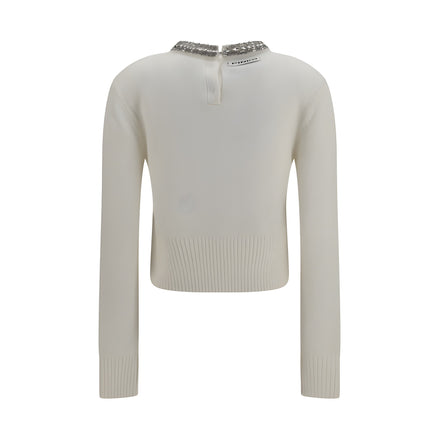 PINKO White Wool Sweatshirt