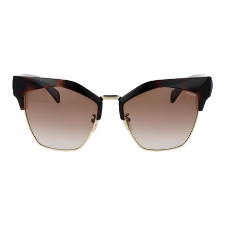 Lunettes de soleil Police en plastique marron