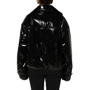 Veste matelassée noire en polyester Dolce & Gabbana