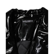 Veste matelassée noire en polyester Dolce & Gabbana