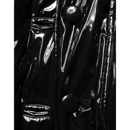 Veste matelassée noire en polyester Dolce & Gabbana