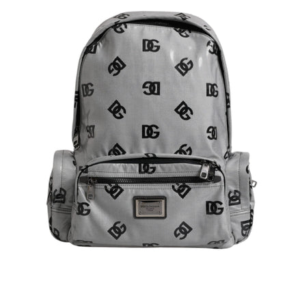 Dolce & Gabbana Grey Black DG Logo Backpack