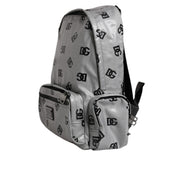 Dolce & Gabbana Grey Black DG Logo Backpack