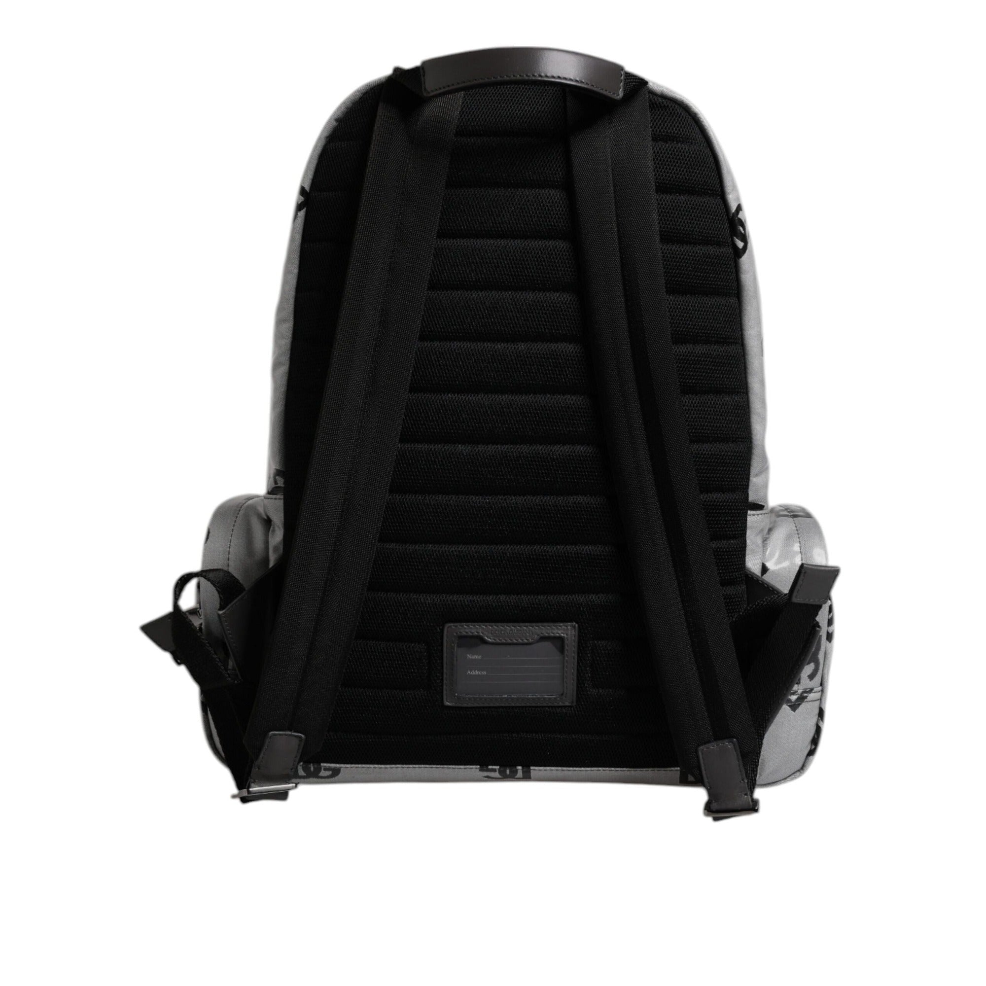 Dolce & Gabbana Grey Black DG Logo Backpack