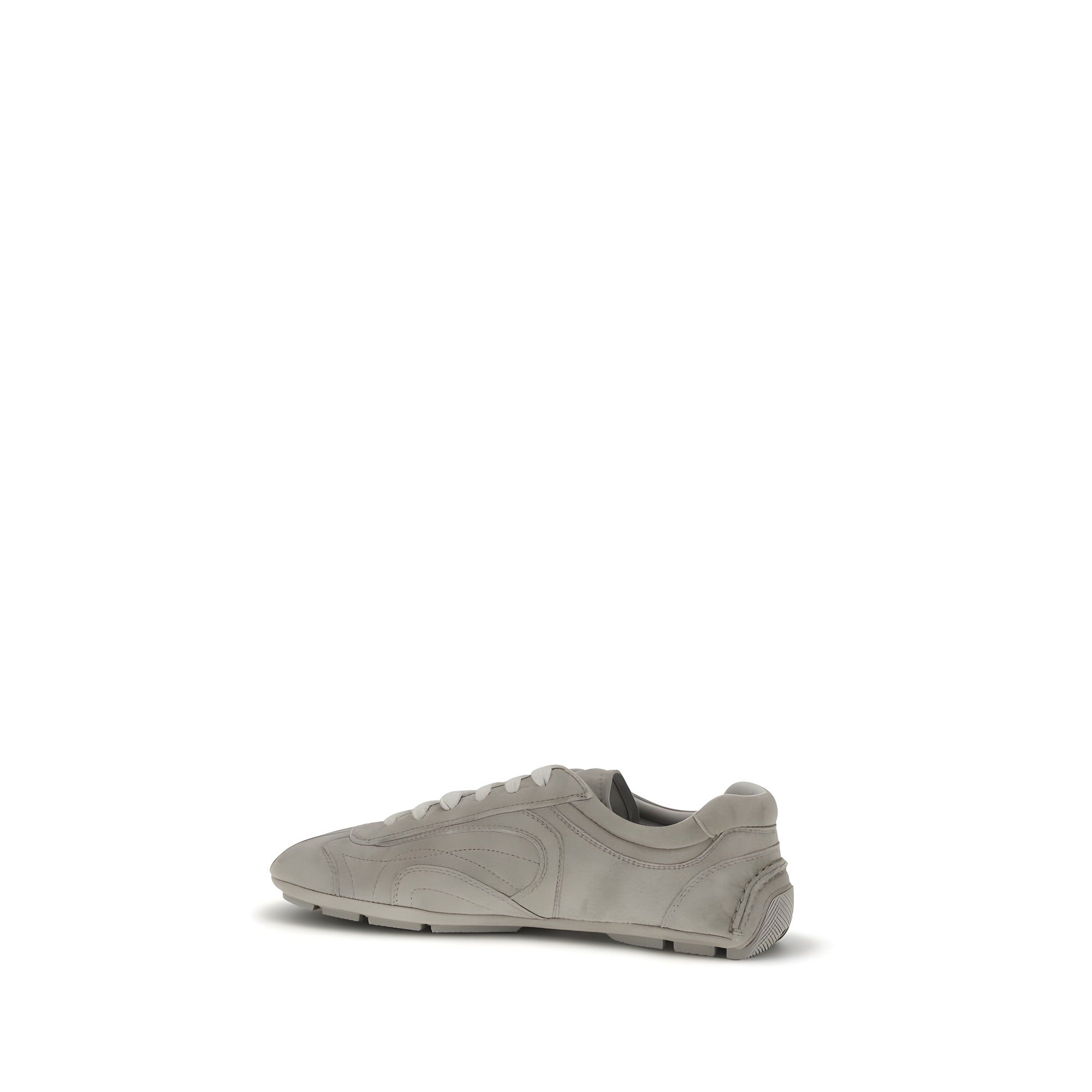 Prada Beige Lamb Athletic Sneakers