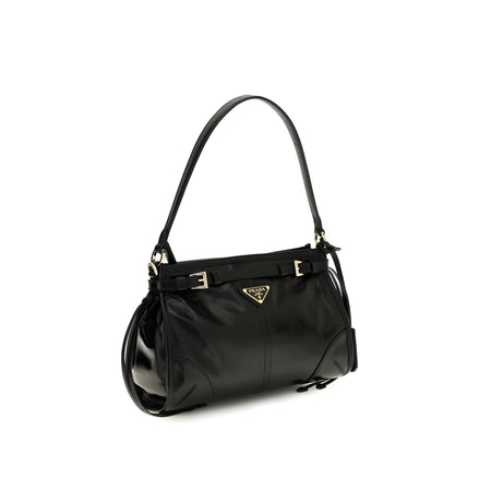 Prada Black Calf Leather Handbag Bonnie