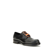 Prada Black Calf Leather Bos Taurus Oxfords And Derbies