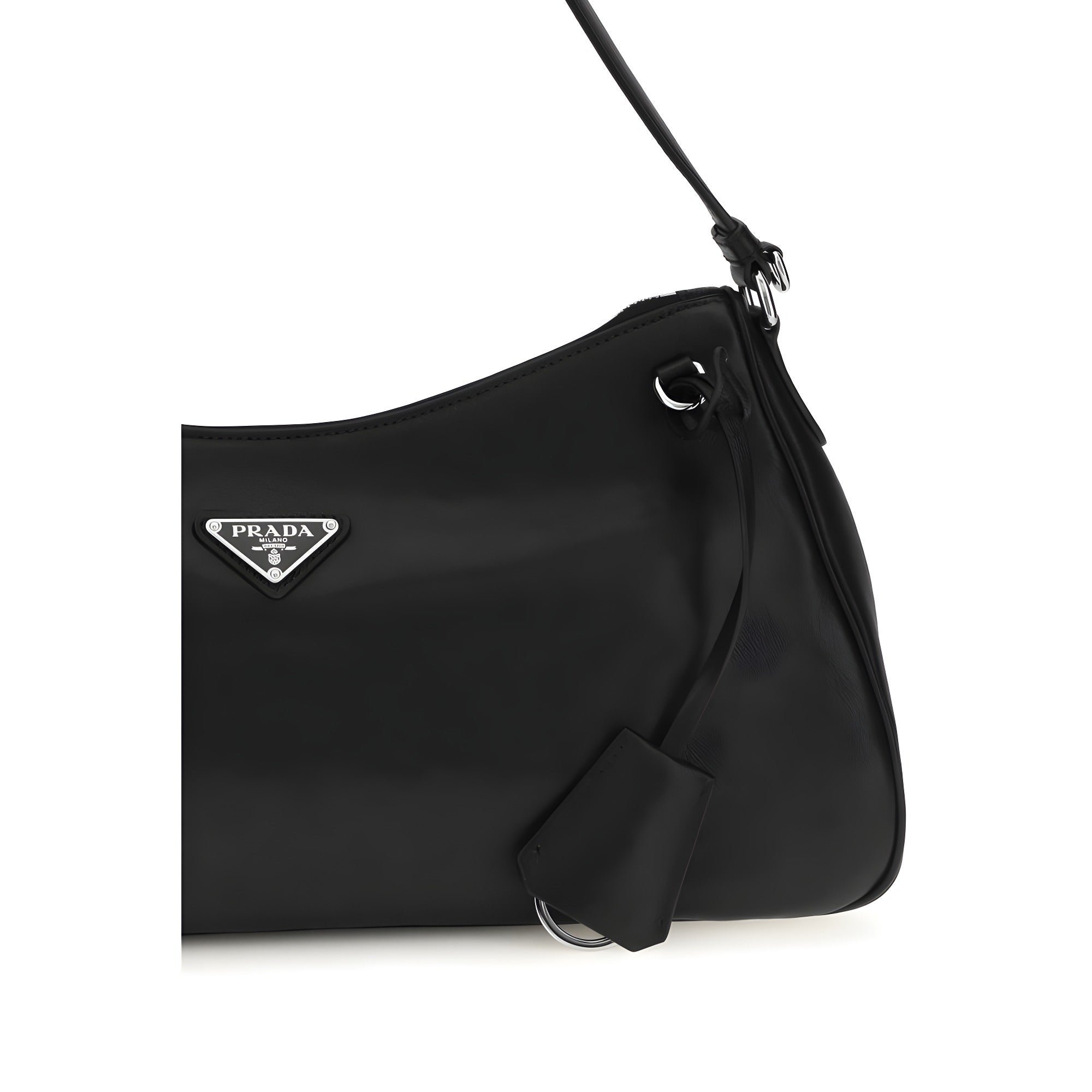 Prada Black Leather Shoulder Bag