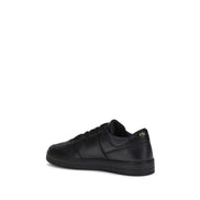 Prada Black Calf Leather Low Top Sneakers