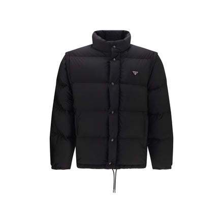 Prada Black Goose Down Full-Length Jacket