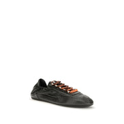 Prada Black Lambskin Athletic Sneakers