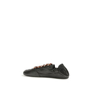 Prada Black Lambskin Athletic Sneakers