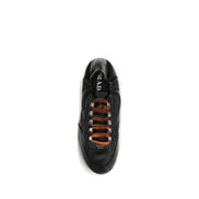 Prada Black Lambskin Athletic Sneakers