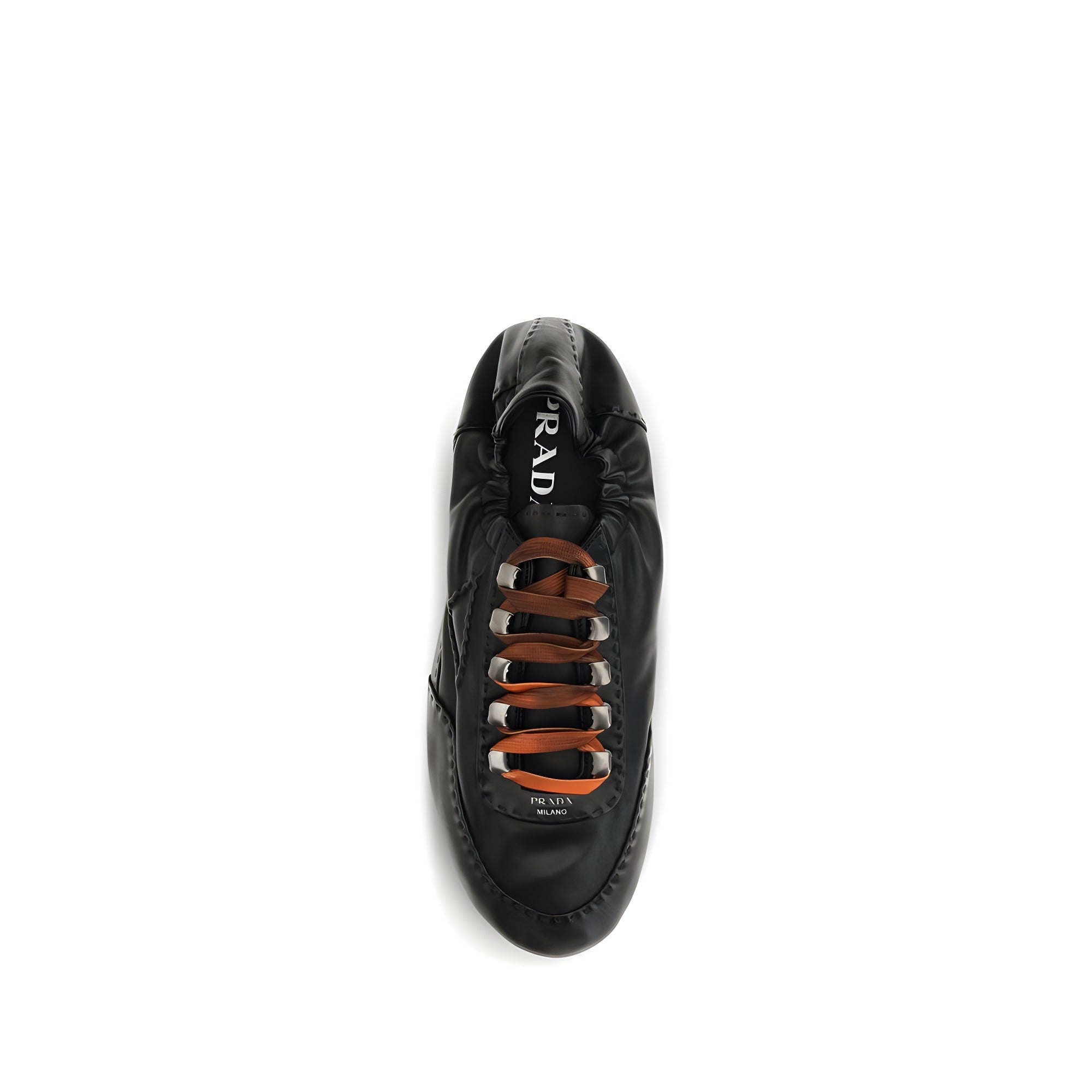 Prada Black Lambskin Athletic Sneakers
