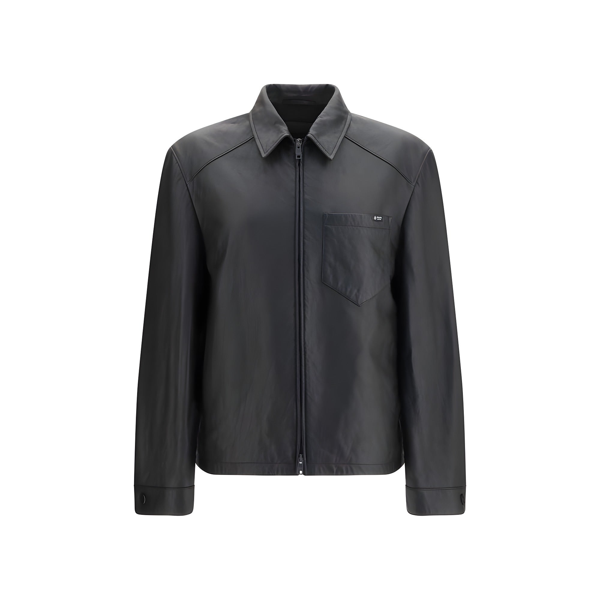 Prada Black Lambskin Leather Jacket