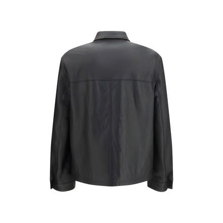 Prada Black Lambskin Leather Jacket
