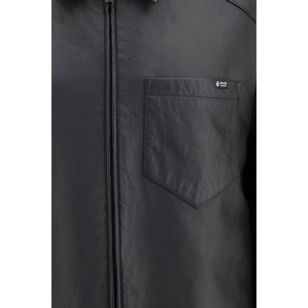 Prada Black Lambskin Leather Jacket