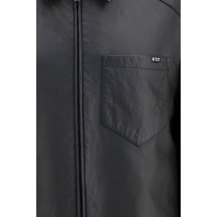 Prada Black Lambskin Leather Jacket