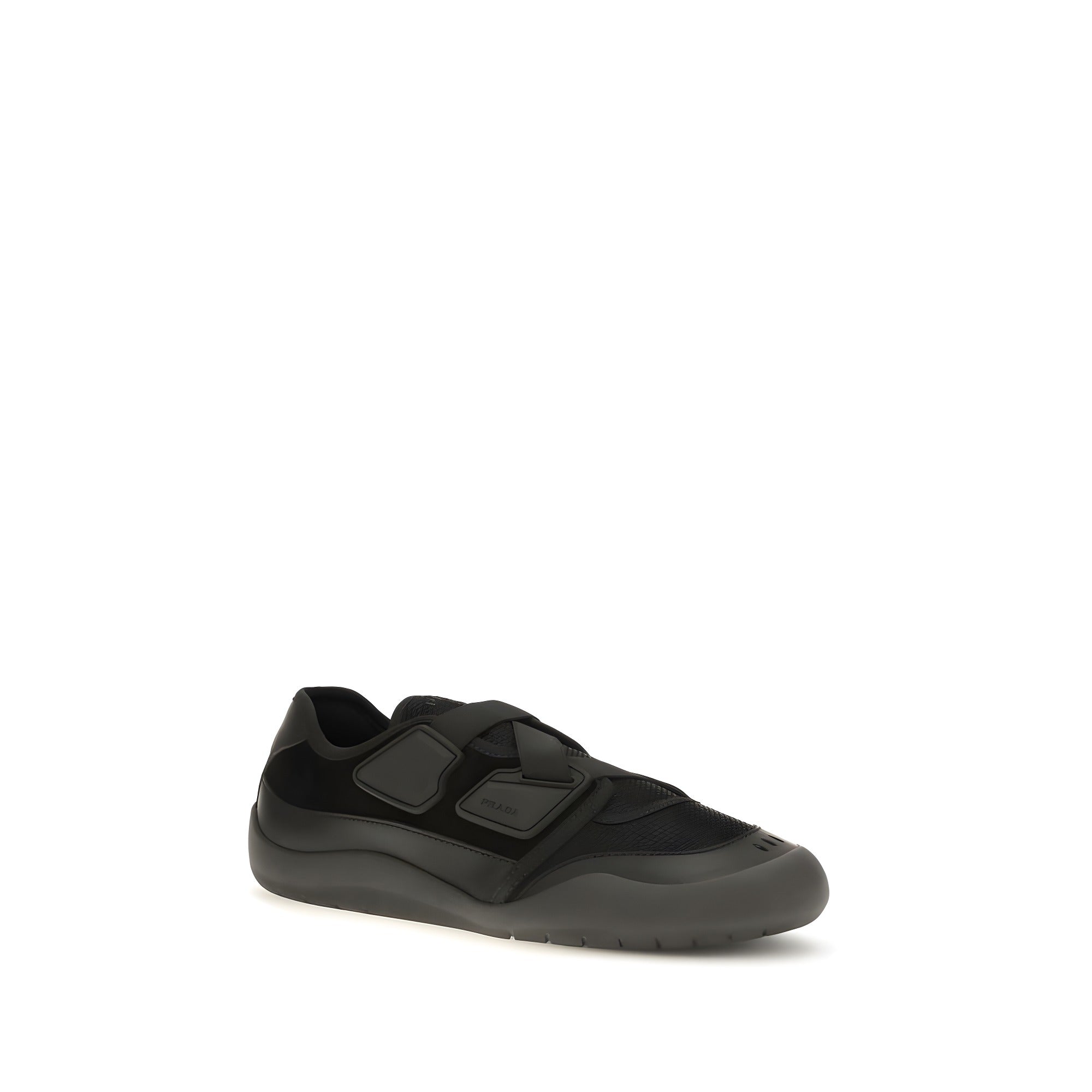 Prada Black Nylon Low Top Sneakers