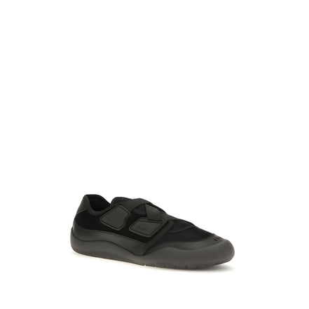 Prada Black Nylon Low Top Sneakers