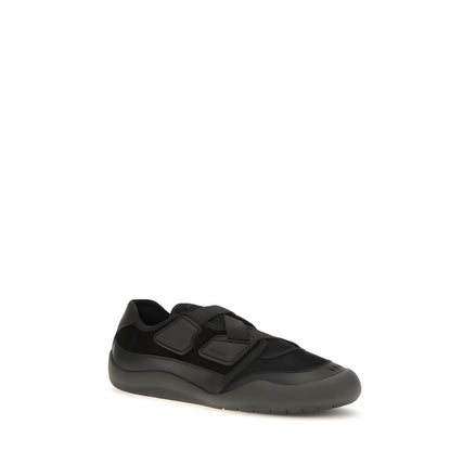 Prada Black Nylon Low Top Sneakers