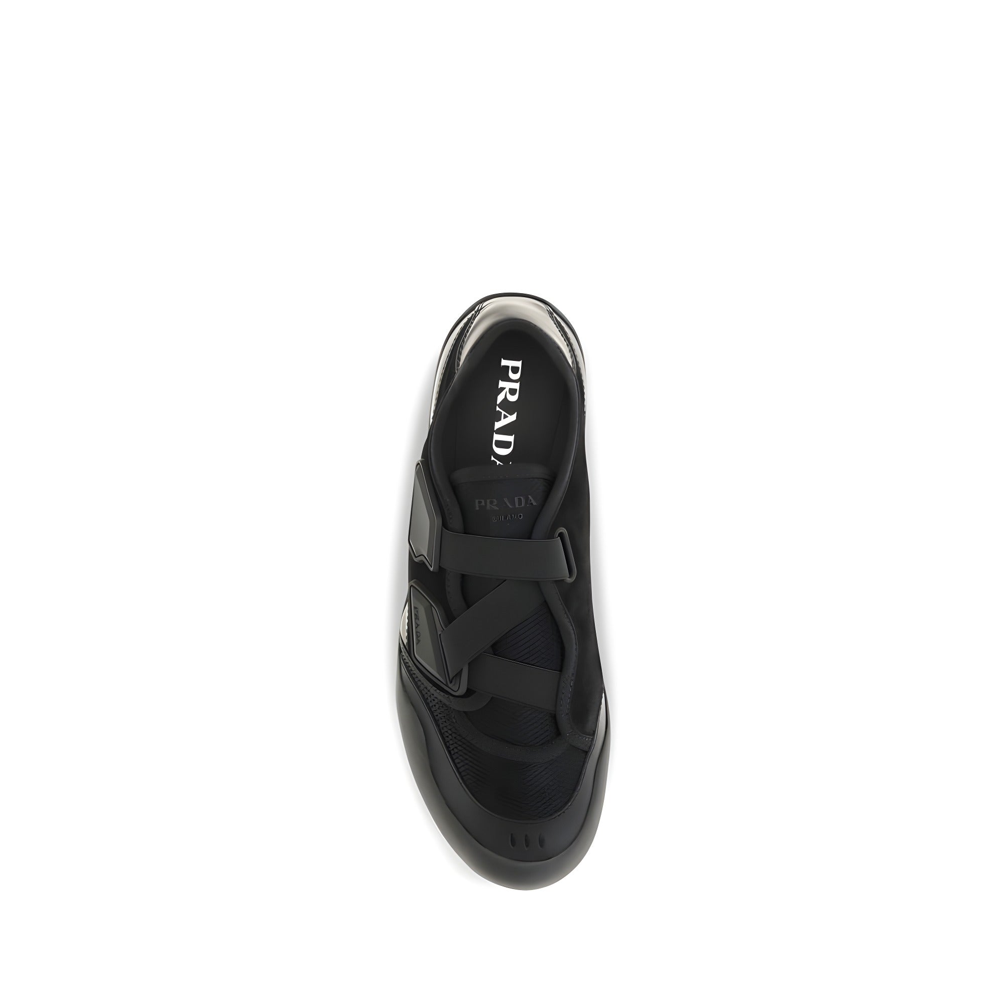 Prada Black Nylon Low Top Sneakers