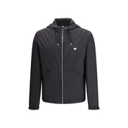 Prada Black Recycled Polyamide Shell Jacket