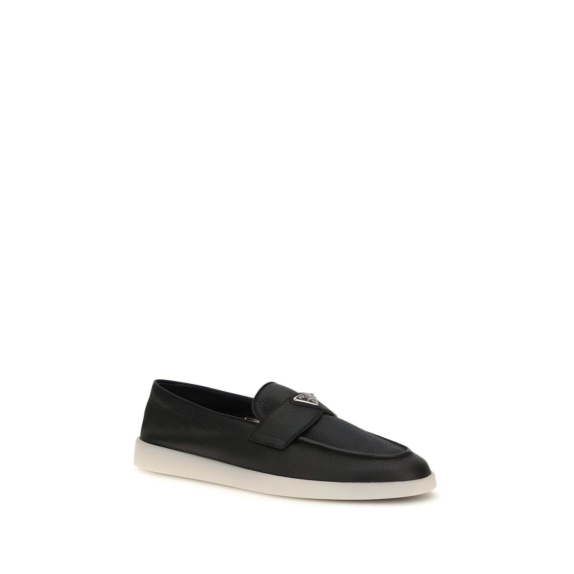 Prada Black Slip-On Loafers