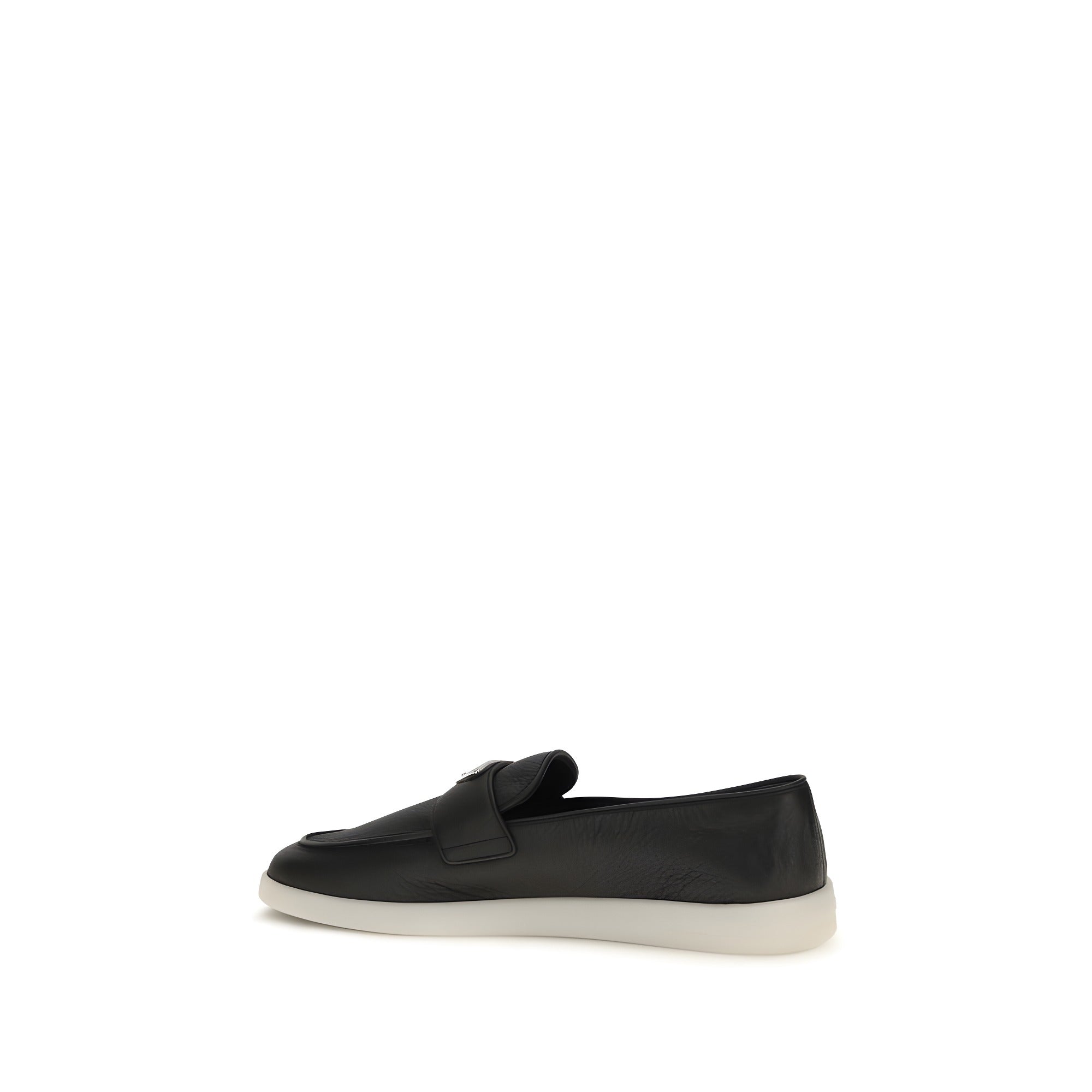 Prada Black Slip-On Loafers