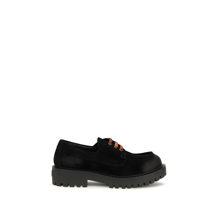 Prada Black Suede Slip-On Loafers
