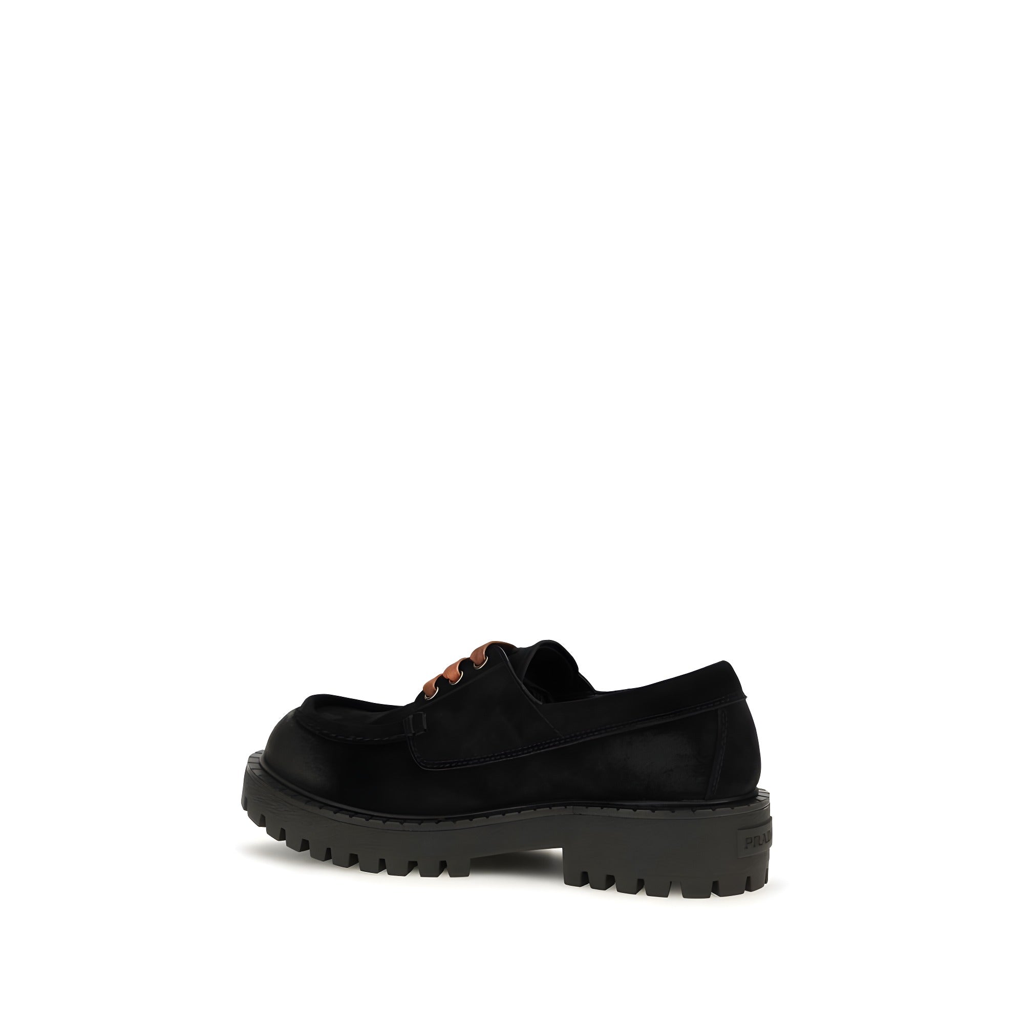 Prada Black Suede Slip-On Loafers
