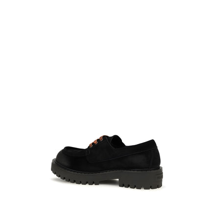 Prada Black Suede Slip-On Loafers
