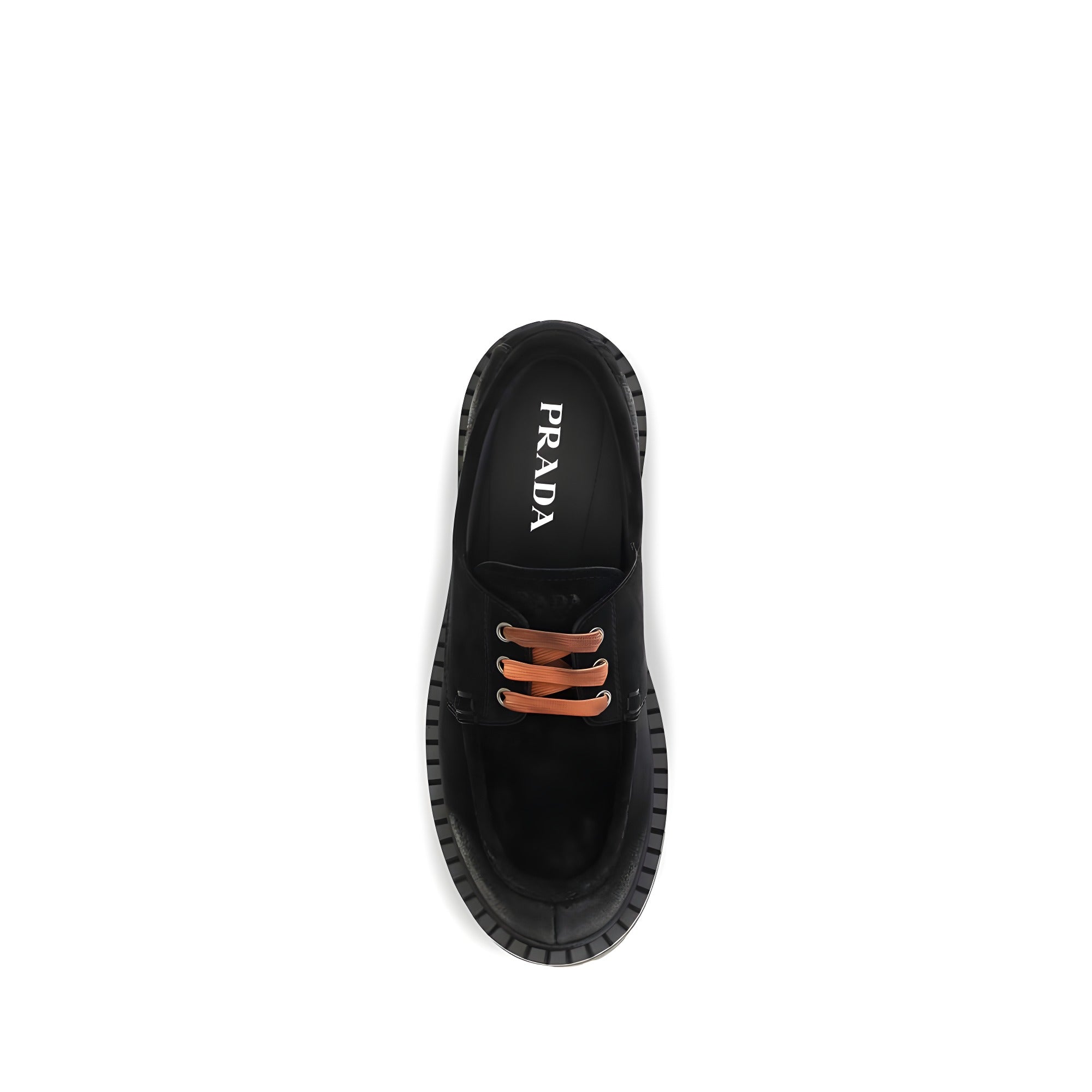 Prada Black Suede Slip-On Loafers