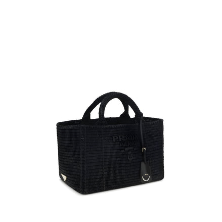 Sac à bandoulière Prada en viscose noire