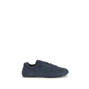 Prada Blue Calf Leather Athletic Sneakers