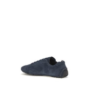 Prada Blue Calf Leather Athletic Sneakers