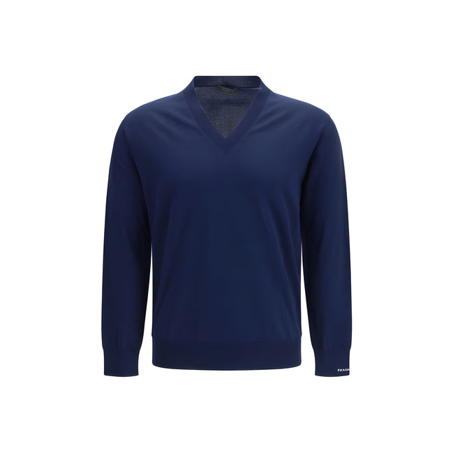 Prada Blue Cotton Sweatshirt