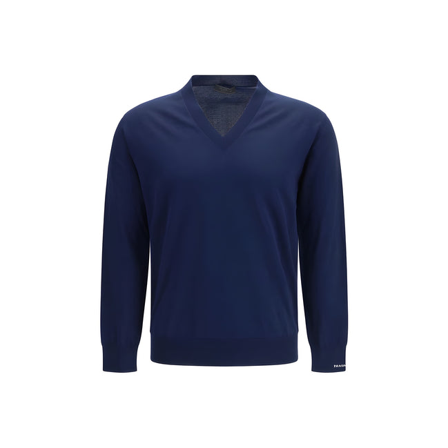 Prada Blue Cotton Sweatshirt
